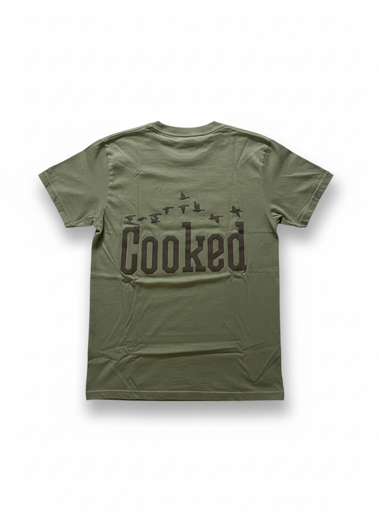 Hemp Green Puff Print logo t-shirt