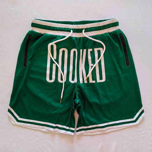 Green Cooked Celtics mesh shorts