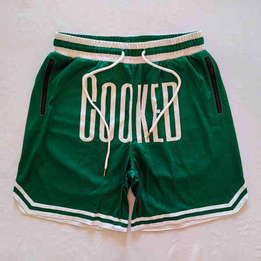 Green Cooked Celtics mesh shorts