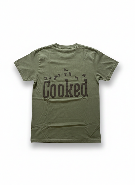 Hemp Green Puff Print logo t-shirt