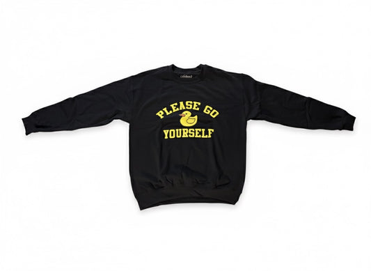 Go Duck yourself black crewneck