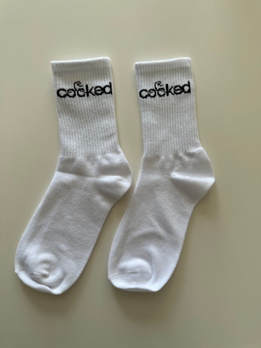 White Crew Socks